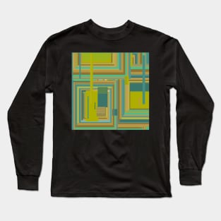 Urban Cactus abstract stripes and geometrics Long Sleeve T-Shirt